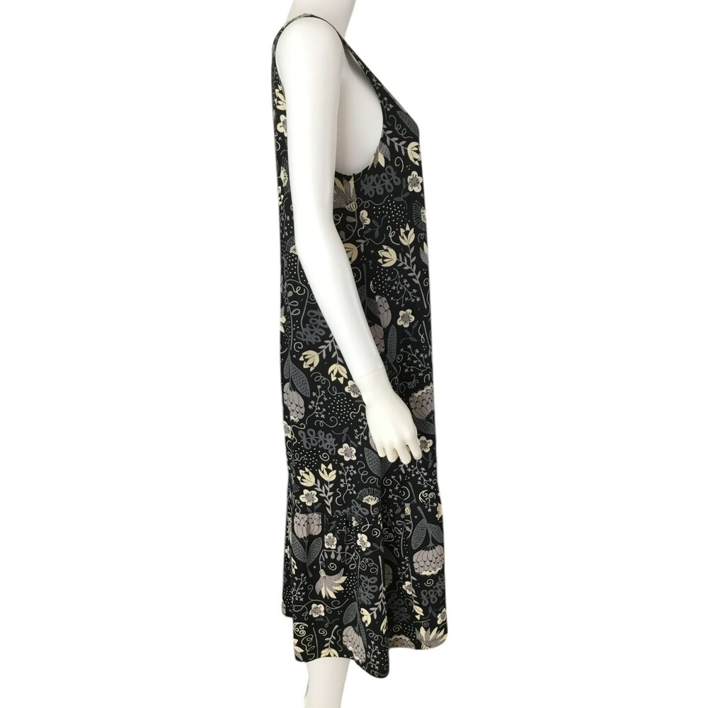 Gudrun Sjoden Shirt Dress sz M Floral Paisley Organic Pockets BOHO Lagenlook NEW - Picture 9 of 14